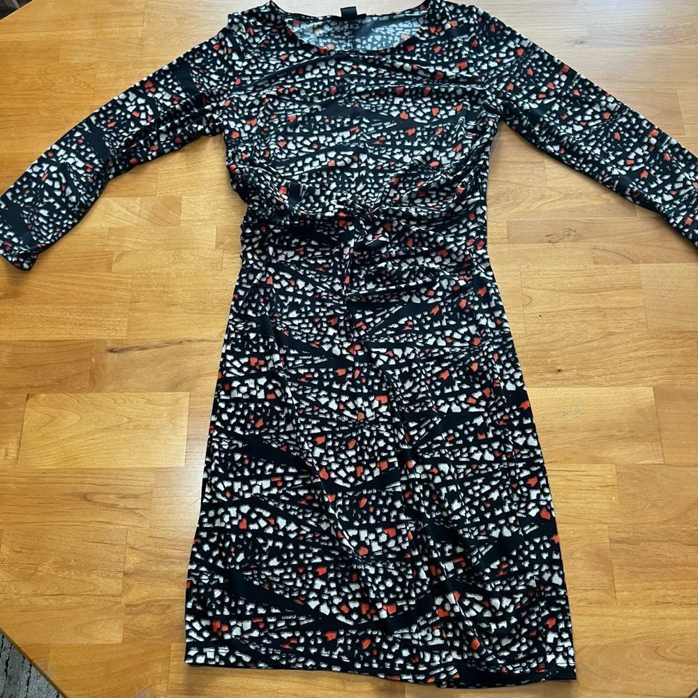 METAPHOR geometric shape rushed dress EUC Sz 4